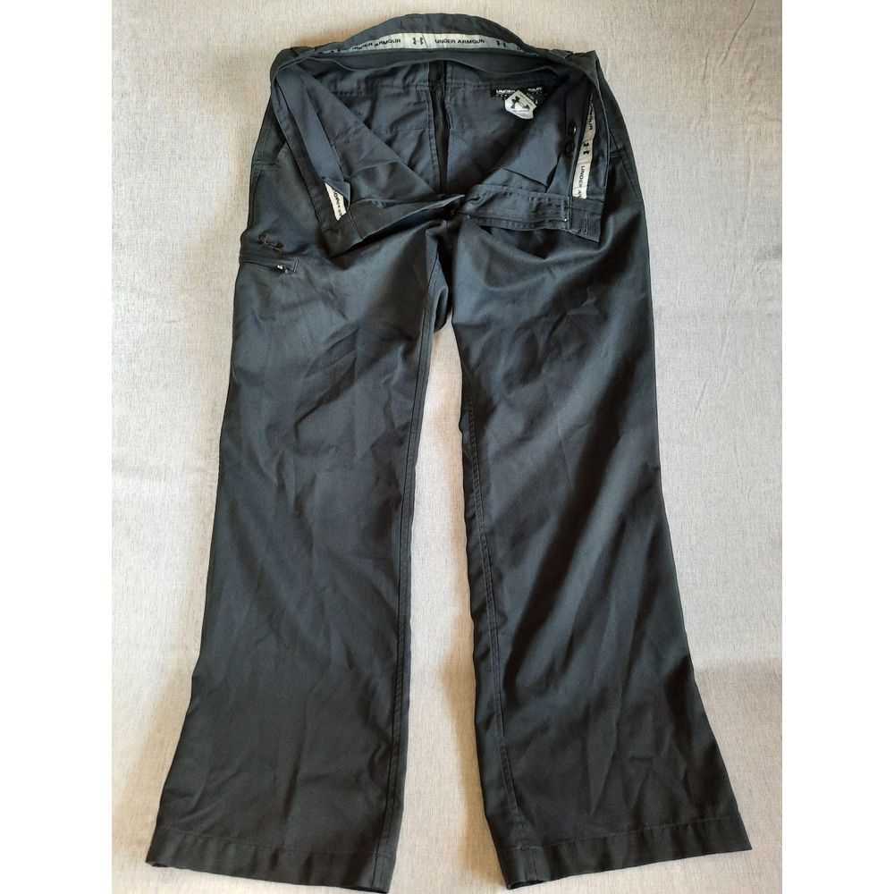 Under Armour Men 35x30 Black Performance 5-Pocket Straight Leg Windbreaker Pants